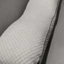 HOMELAB Adjustable Shredded Memory Foam Body Pillow, Cooling Long Pillow with Washable Cover, Full Support for Side Sleepers, Back, Hip & Leg Comfort, 1 Pack 20"x52" (White)
