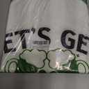 TMSD Women's Mardi Gras St Patrick's Day Sweatshirt Raglan Sleeve Crew Neck Top (Green, M)