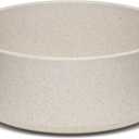 Loving Pets - Dolce Bamboo - Eco-Friendly Pet Bowls & Dishes for Dog, Cats, Puppy Food and Water Dish -Sustainable and Dishwasher Safe, Made with Real Bamboo (L, Oat-Beige)