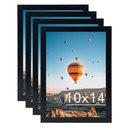 10x14 Picture Frame Set of 4 Black for 30 x 40cm Diamond Painting Art, Wall Mounting Horizontally or Vertically, 10 x 14 Wall Gallery Poster Photo Frame with Durable Shatter Resistant