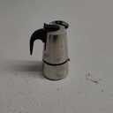 Stainless Steel Espresso Maker Stovetop Coffee Percolator Italian Coffee Maker Moka Pot (4 Cup - 200 ml, Silver)