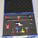 9PCS Airless Paint Sprayer Accessory Set with 5Pcs Reversible Airless Spray Tips,2Pcs Extension Rod, Nozzle Tip Guards and Airless Paint Spray Gun Swivel Joint