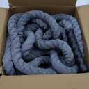 Perantlb Poly Battle Rope with Cloth Sleeve -1.25/1.5/2 Inch Diameter 30' 40' 50' Lengths -Gym Muscle Toning Metabolic Workout Fitness, Battle Ropes for Home Gym