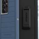 OtterBox Defender Pro Case & Belt Clip/Stand for Samsung Galaxy S22 Ultra (NOT S22 or Plus or Other Models) (Fort Blue) (6.8")