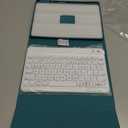 BLUTLOTUS Keyboard Case for iPad 9th/8th/7th Generation 10.2 inch 2021/2020/2019, iPad Pro 10.5-inch Case with Keyboard, iPad Air 3 2019, 7 Color Backlit Removable Wireless Keyboard Folio Case(Teal)