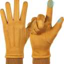 Womens Winter Suede Gloves With Touchscreen Texting Finger Wool Lined Windproof Warm Fashion Dress Gloves