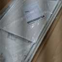 Furologee White Small Computer Desk with 2 Fabric Drawers for Bedroom,34 Inch Simple Home Office Writing Desk, Vanity Desk with Hooks, Study Table for Adults Student Small Spaces