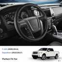 Steering Wheel Cover for Ford F150 2009-2014/ Ford Expedition 2015-2017, Car Steering Wheel Cover Protector Accessories for Ford (Black)