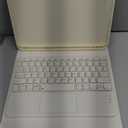 kenke for iPad 11/10th Gen Case with Keyboard 11/10.9 inch 2025 A16/2022, Detachable Wireless Bluetooth with Left Side Pencil Holder, Multi-Touch Trackpad Square Gray Keycaps (Cream