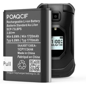 SCP-73LBPS Battery Replacement for Kyocera DuraXV Extreme E4810 Verizon Flip Phone 3.8V Standard Replacement Batteries