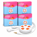 Wired Earbuds W/Case Pack Of 4