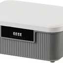 Lockable Storage Container Bin 2.3 Gallon/9L Heavy-Duty Plastic Organizer Box with Changeable Combination Lock, Versatile Secure Storage for Home, Office, Travel, Outdoor & School (Grey)