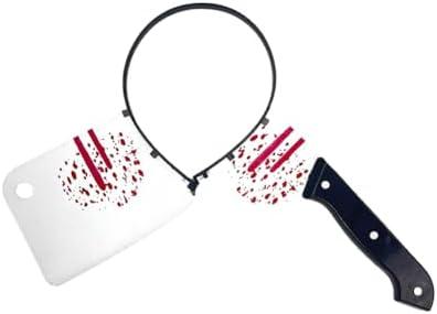 Amazon.com: Halloween Headpiece Knife Headband Bloody Cleaver Headband Bloody Horror Props Funny accessory Halloween Cosplay Decorations : Clothing, Shoes & Jewelry