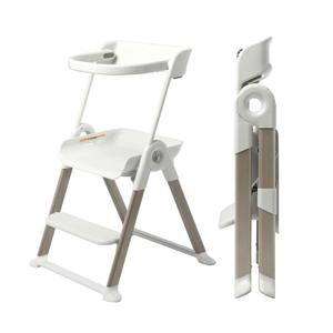 Boon Pivot Toddler Tower Kids Kitchen Step Stool - Folding Toddler Step Stool for Bathroom Sink or Kitchen Counter - Step Stool for Toddlers with CPC Certification - White - Ages 18 Months to 4 Years