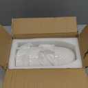 Sureasy Ceramic Plant Pots, 4.7 Inch Flower Pots for Indoor Plants, Succulent Pots with Saucer and Drainage Hole, Decorative Planter for Succulent, Cactus, Set of 4, White