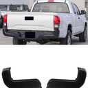 Rear Bumper End Cap Compatible With 2016-2023 Toyota Tacoma Rear Bumper Replace for TO1105133,TO1104133,5215504010,5215604010 W/O Sensor Holes Matte Black Pair
