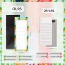 8 Large Magnetic Notepads Big Notepads for Grocery List, Shopping List, To-Do List, Reminders -Strong Magnetic Back- Memo Pads with Realistic Fruit Designs | 60 Sheets per Pad 9 x 3.5 inch (8 Pack)