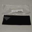 Winter Headbands for Men Women, Reflective Fleece Ear Warmers, Non-Slip Sports Headbands for Running, Cycling, Hiking and Daily Wear, Black