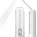 ISENXI Portable Bidet for Travel & Toilet Use - Handheld Bidet with Adjustable Nozzle, Electric Bidet, Reusable & Compact Design - Ideal for Postpartum Care, Baby, Elderly, Camping (White)