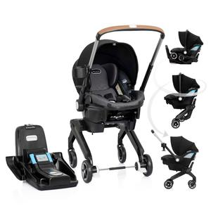 Evenflo Shyft DualRide Infant Car Seat Stroller Combo with Carryall Storage (Boone Gray) Expires on 2035/02/18