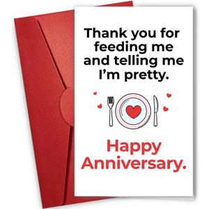 5 x NewEleven Gifts For Men - Romantic Gifts For Boyfriend, Husband, Him - Couple Gift Cards, Anniversary Card For Husband From Wife, Her - Greeting Card