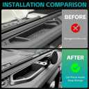 Magnetic Dash Phone Mount for 2018-2023 Jeep Wrangler JL JLU & Gladiator JT Accessories Multi-Mount Phone Holder Dashboard Storage Tray with Extra Clip Bracket, Not for Oil-Electric 4xe