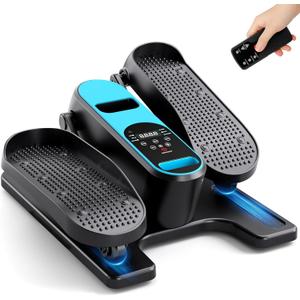 Dripex Under Desk Elliptical Machine, Electric Elliptical Leg Exerciser for Seniors, Quiet Portable Elliptical Exercise Machine, Seated Pedal Exerciser with 12 Level Speeds, Remote Control (Green)