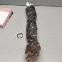 LONAI 4PC Clip in Hair Extensions, 100 Pure Protein Silk Curly Hair Extension for Women, 26 Inch Long Soft Natural Hair Extensions-Dark Almond brown with copper