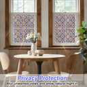 SOMWISE Rainbow Window Privacy Film,Heat Control,UV Blocking,Anti-Glare,Day & Night Privacy Protection & Decoration for Home, Bathroom,Glass Door,Static Cling,Renter-Friendly with Installation Tools