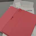 Harvopu for iPad Air 13 inch & Pro 12.9 Case with Keyboard - Multi-Touch Trackpad, 7 Colors Backlit, Detachable Folio Keyboard Cover for iPad Pro 12.9 (6th, 5th, 4th, 3rd gen), Air 13 M4/M3/M2 (Peach)