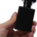 30ML Glass Perfume Bottles Empty Spray Perfume Bottles Square Refillable Portable Empty Refillable Perfume Atomizer Vials Reusable Cosmetic Containers for Perfume Essential Oils Liquids,10 Pack (Black)