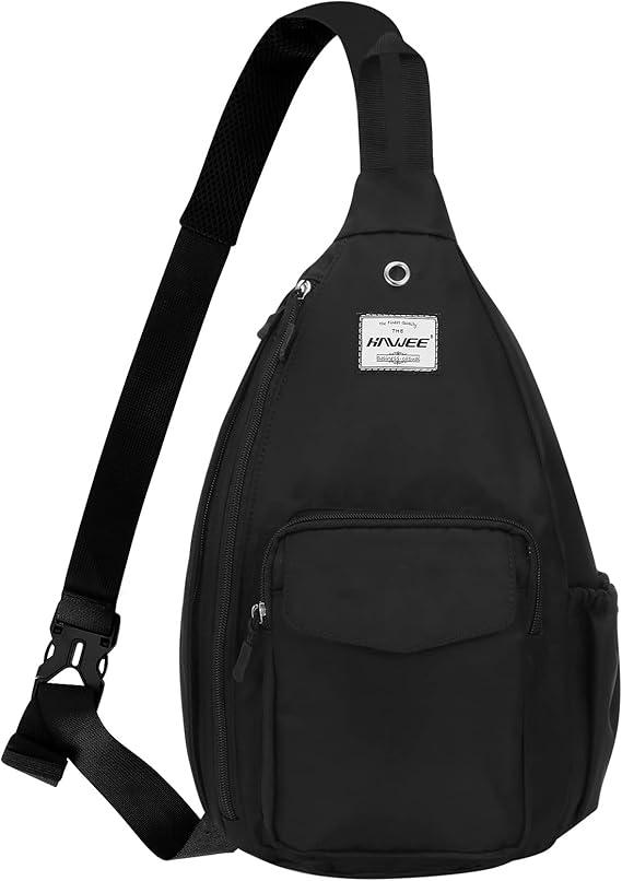 Rope Sling Bag for Women Men Casual Cross Body Daypack Backpack Adjustable Strap Water Repellent for Travel/Sport