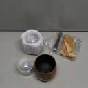 GENUINED Enlarged Charred Wooden Whiskey Glasses Set of 2, Bourbon Gifts for Men, Anniversary, Birthday, Christmas Gifts, Old Fashioned Smoked Bourbon Drinking Glass