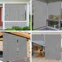 E&K Sunrise 4'W x 6'H Outdoor Roller Shades Patio Cordless Roll Up Blinds Foldable Sun Shade UV Block Exterior Sun Screen for Outside Porch Backyard Deck Pergola (Gray)
