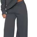 PRETTYGARDEN Womens Sweatsuits 2 Piece Set 2026 Casual Winter Long Sleeve Hoodie Loose Wide Leg Sweatpants Fall Tracksuit, Large