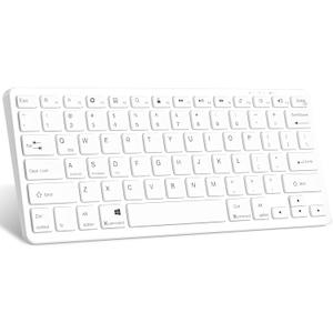 TaIYanG Bluetooth Keyboard for iPad Wireless Keyboard Compatible with iPad 10th/10.2(9th/8th/7th Generation), Air 5th/4th, Pro 11/12.9, 9.7, Mini and All Bluetooth Devices (White)