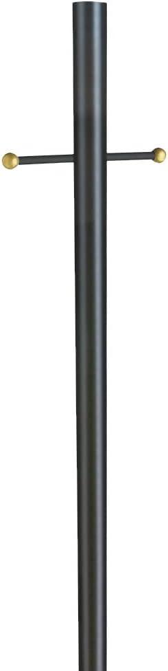 Traditional Outdoor Lamp Post with Plastic Cross Arm, 80-Inch by 3-Inch, Bronze  Design House, 501817-BRZ