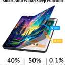 Lokigo Case for iPad 9th/8th/7th Generation (2021/2020/2019) 10.2 Inch, iPad Air 3rd Generation/Pro 10.5", Build with Pencil Holder, Protective Soft Back Stand Cover, Aurora