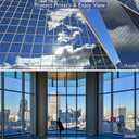 Window Film Privacy One Way Window Reflective Film Sun Blocking, Heat Control and Anti UV Adhesive Mirror Window Tint for Home and Office, 20Inch x10Feet, Silver