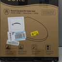 LUXE TS1008R Round Comfort Fit Toilet Seat with Slow Close, Quick Release Hinges, and Non-Slip Bumpers (White)