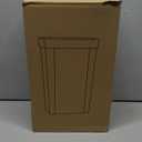 Kitchen Trash Can 4 Gallon, Samll Slim Garbage Can, Open Top Trash Can for Bathroom, Kitchen, Office, Bedroom, Living Room (Gray)