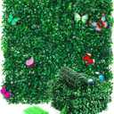 12Pcs Artificial Grass Wall Panels - 10”x10” Grass Backdrop Wall, UV Protected Greenery Decor for Indoor Outdoor Use (10”x10” (12pcs))