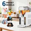 Garvee Slushie Machine for Home - 88 oz Ice-Free Frozen Drink Maker, Self-Cleaning Function with 6 Preset Programs for Margaritas,Ice Cream,Compact Size Slushy Machine,White