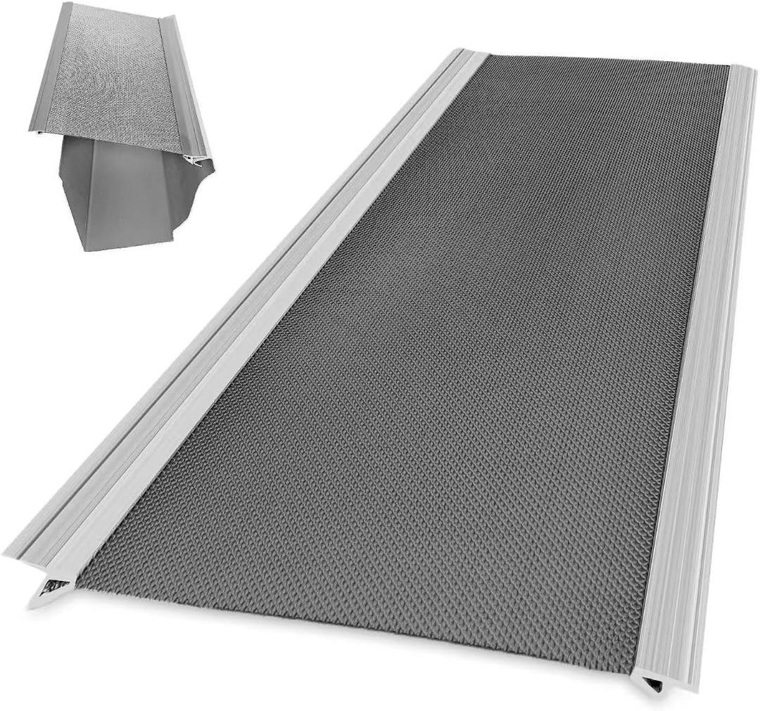 6 x Gutter Guard 5" Sample Size [Stainless Steel] Premium Stainless Steel Gutter Guard with SmartPitch Technology for Enhanced Durability and Easy Installation, Fits 5-inch Gutters, DIY-Friendly