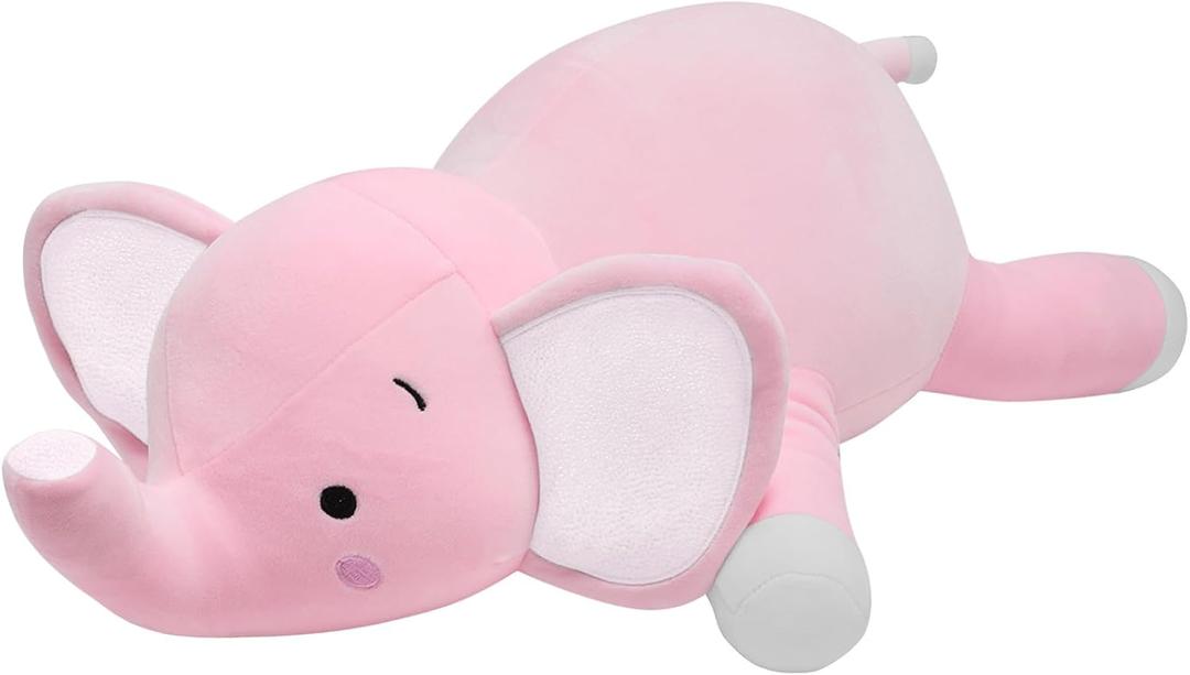 CSVBTRF Weighted Stuffed Animal, 4.2 lbs 23" Elephant Plush Hugging Pillow for Kids Gift - Elephant Stuffed Animals