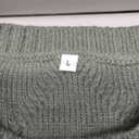 MixShe Women's Oversized Crewneck Cable Knit Sweaters Fall Fashion 2025 (Large)