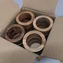 SAMHITA Handmade Acacia Wood Napkin Ring Set of 12 for Dining, Anniversary, Birthday, Christmas | Napkin Ring for Home and Kitchen Dcor