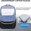 VANKEAN Laptop Backpack for Women, Laptop Computer Bag Travel Backpack Purse,Waterproof Work Business Backpack College Teacher Bags, Black