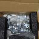 1/2"-20 Open End Bulge Acorn Wheel Lug Nuts, 20pcs 1/2 Cone Seat Lugnuts Zinc Finish with 0.84(21mm) Long 3/4(19mm) Hex Compatible with Grand Cherokee CJ Commander Liberty Wrangler