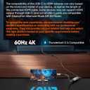 2 x Highwings USB C to HDMI Adapter (4K@60Hz), USB Type C to HDMI Cable Adapter [High Speed, Thunderbolt 3/4 Ports], Compatible for iPhone 15/16 Pro/Max, MacBook Pro/Air, iPad, iMac and More (Grey)